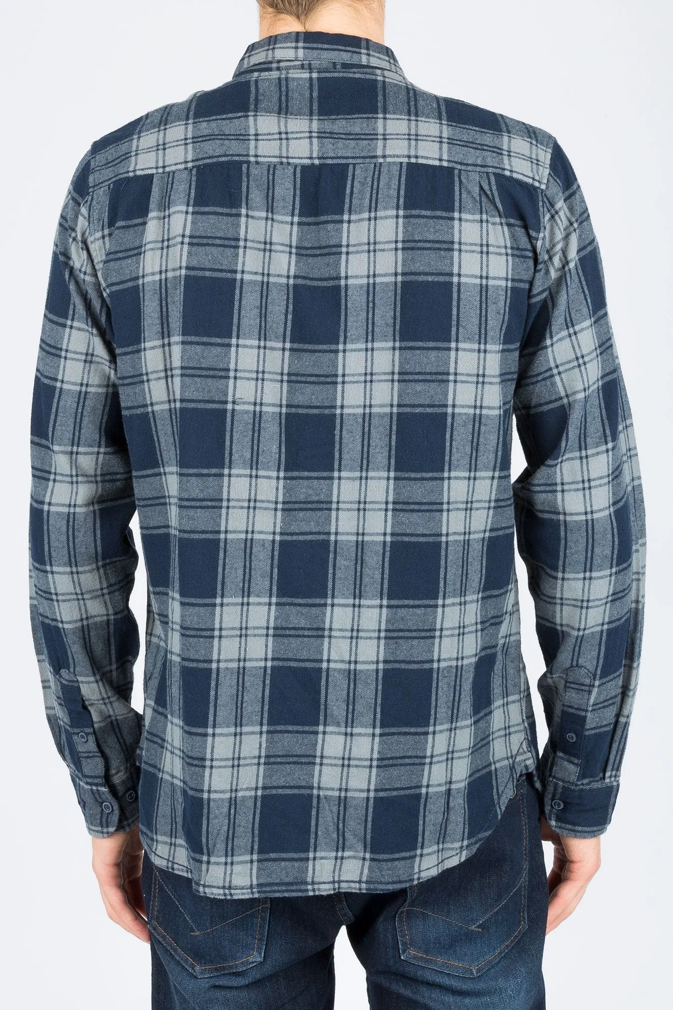 Guys Classic Plaid Long Sleeve Shirt