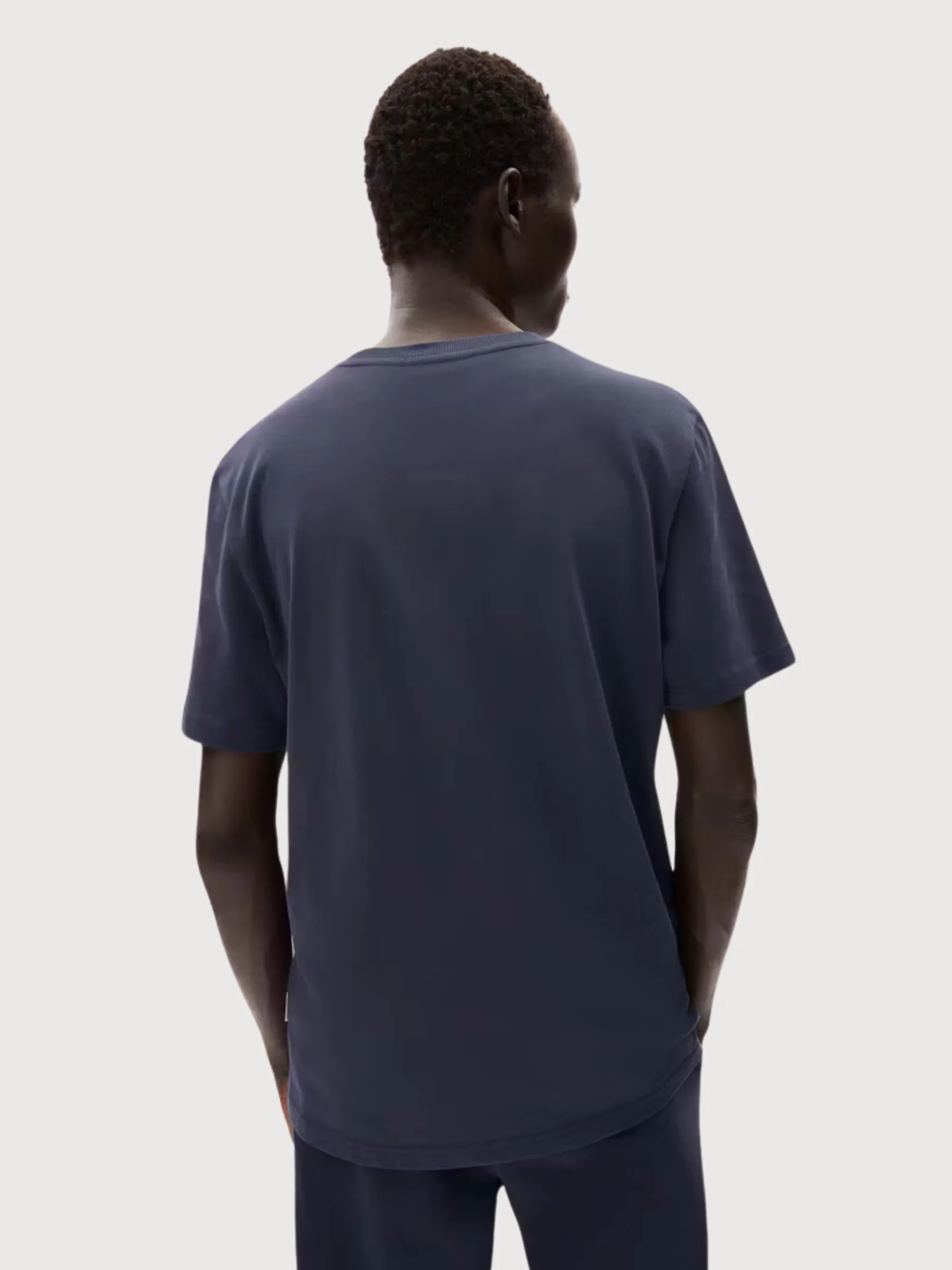 Maarkos T-shirt Blue Organic Cotton | Armedangels